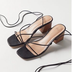 Urban outfitters strappy heeled sandals